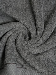 Creeva Grey 2 Pc Solid 525 GSM Bath Towel Set
