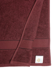 Creeva 525 GSM Cotton Lady Bath Towel 60x120 Set 2 (Wine)