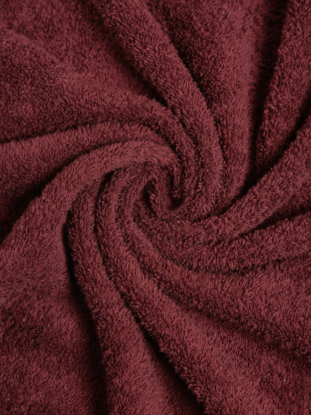 Creeva 525 GSM Cotton Lady Bath Towel 60x120 Set 2 (Wine)