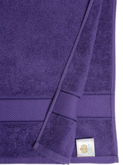Creeva 525 GSM Cotton Lady Bath Towel 60x120 Set 2 (Violet)