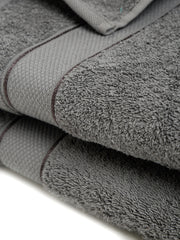 Creeva Grey 2 Pc Solid 525 GSM Bath Towel Set