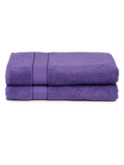 Creeva 525 GSM Cotton Lady Bath Towel 60x120 Set 2 (Violet)