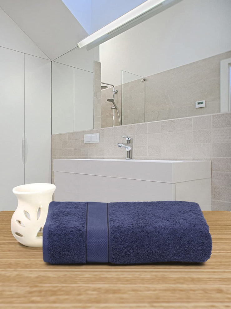 Creeva Navy 60 x 120 525 GSM Lady Bath Towel Set